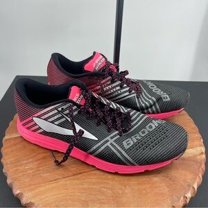Brooks Hyperion Womens Shoes Size 10.5 Black Pink 1202261B069 Running Athletic